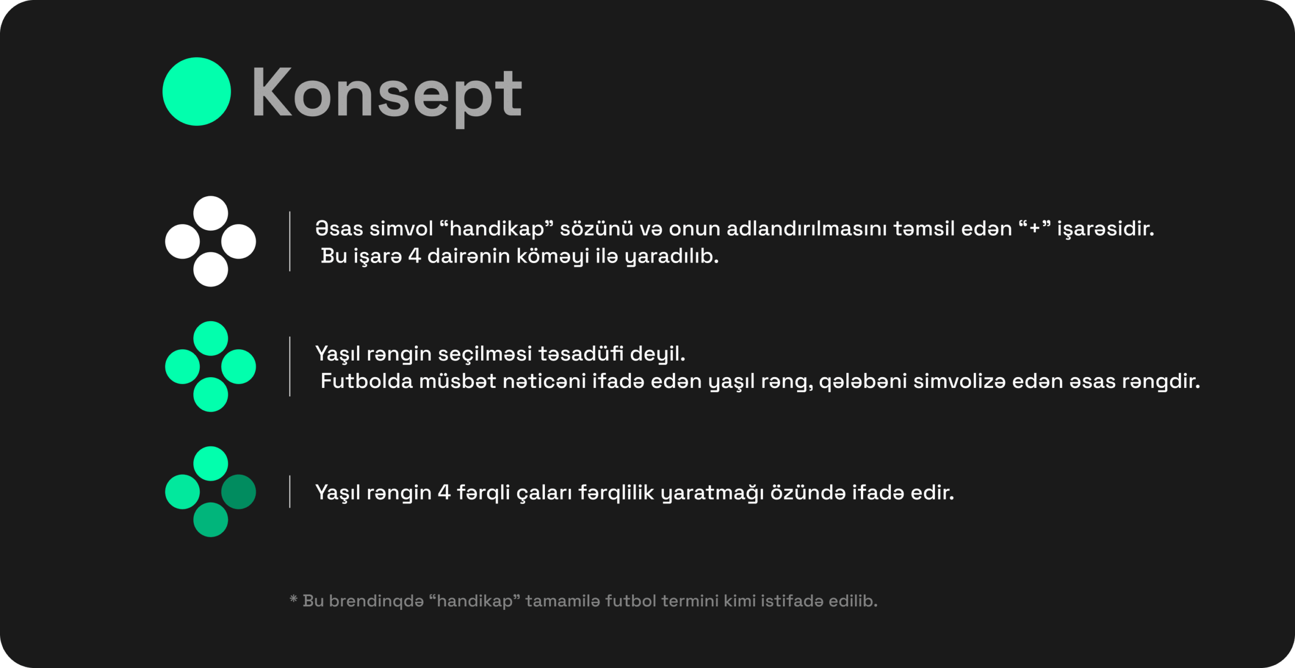 "handikap" üçün göstərilmiş brendinq xidməti əsasında təyin olunmuş konsept
