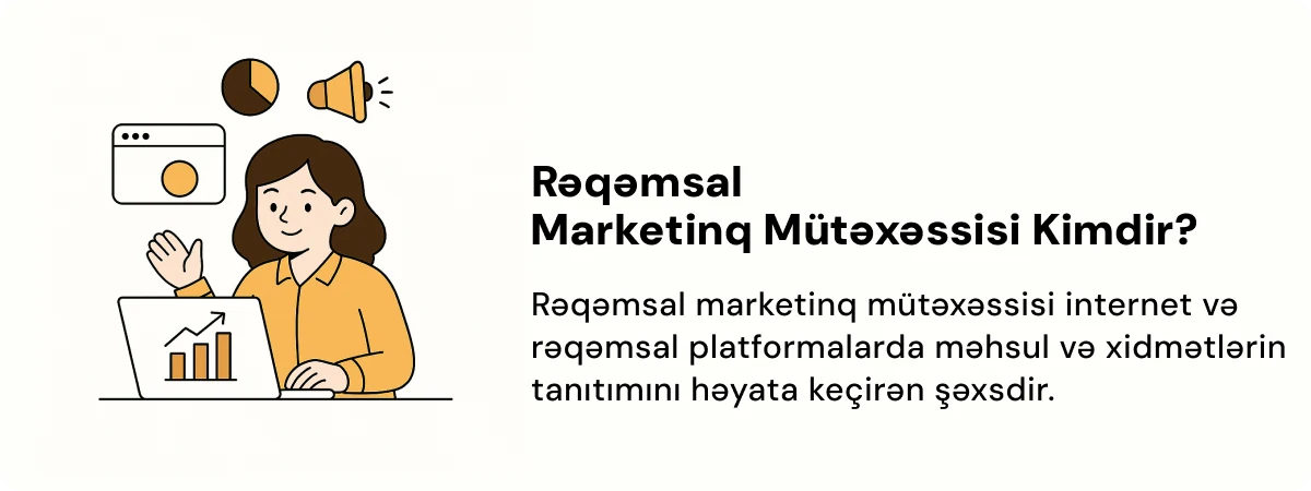 Rəqəmsal marketinq mütəxəssisi üçün tərif